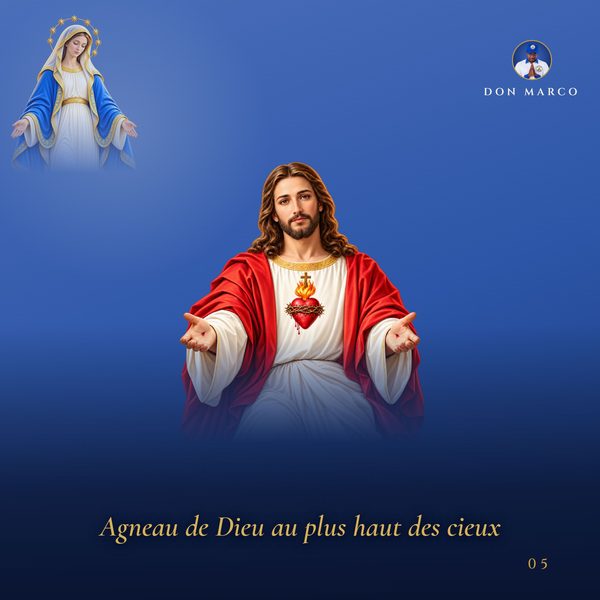 Visuel du chant « Agneau de Dieu au plus haut des cieux »